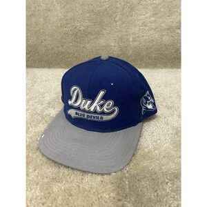 Vintage Starter Duke Blue Devils Script Snapback Hat Blue Logo